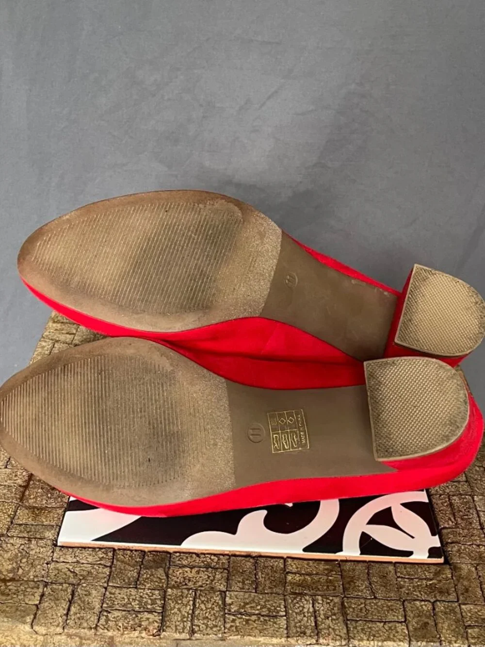 Dream Pairs red suede T-strap Mary Jane pumps Sz 11